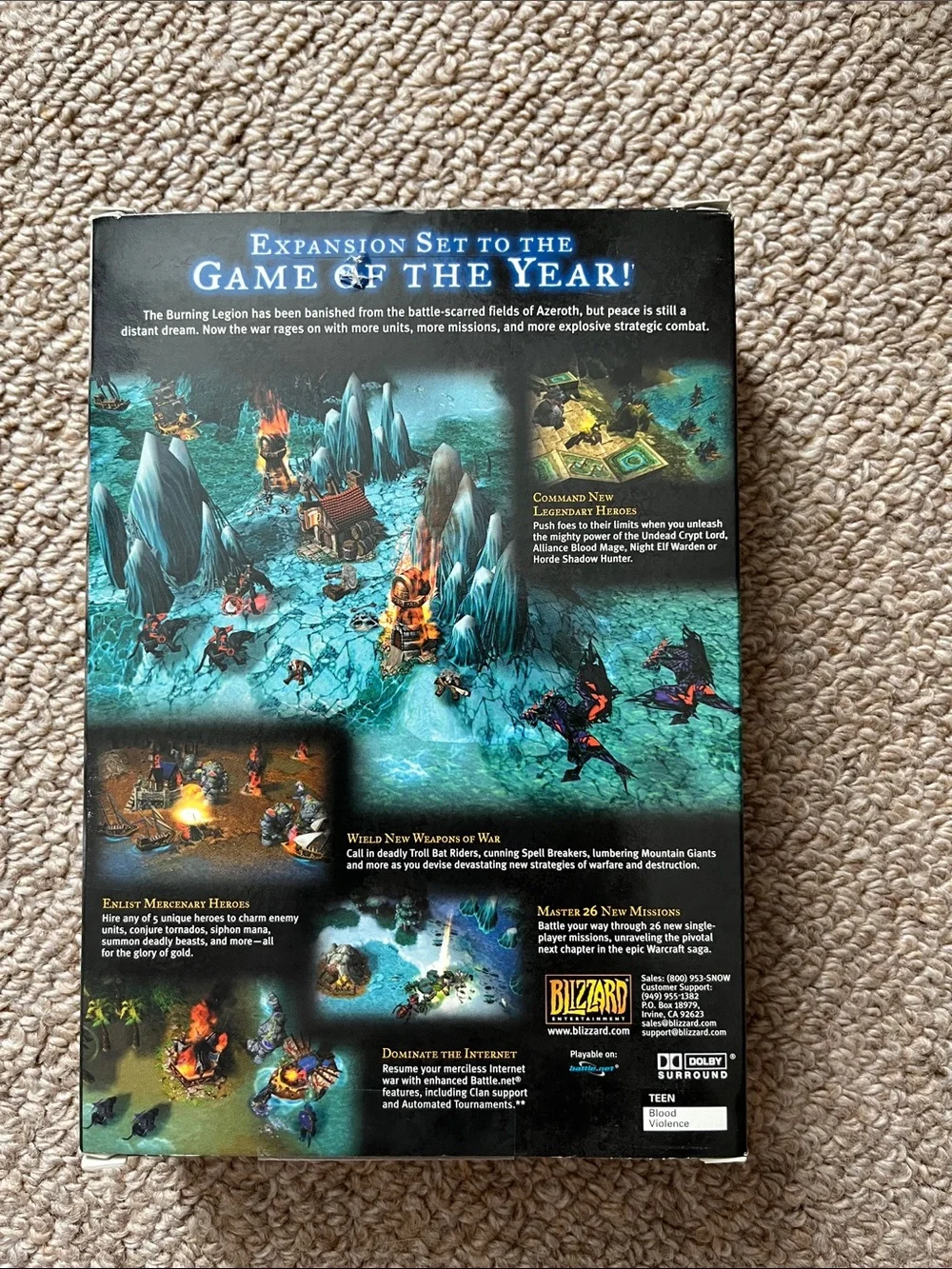Blizzard Warcraft III: The Frozen Throne Expansion Set - Black/Grey